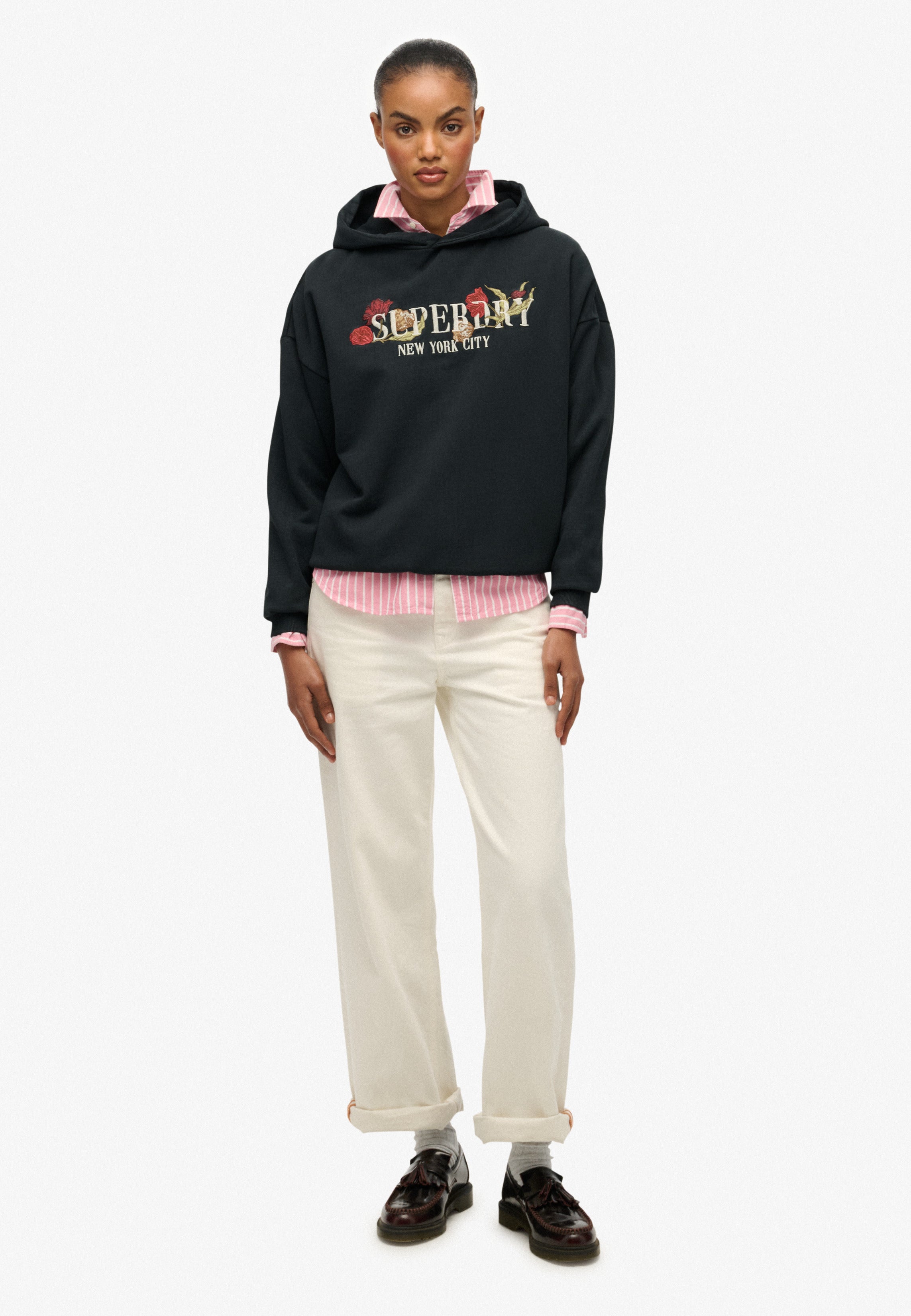 Night Garden Relaxed Hoodie