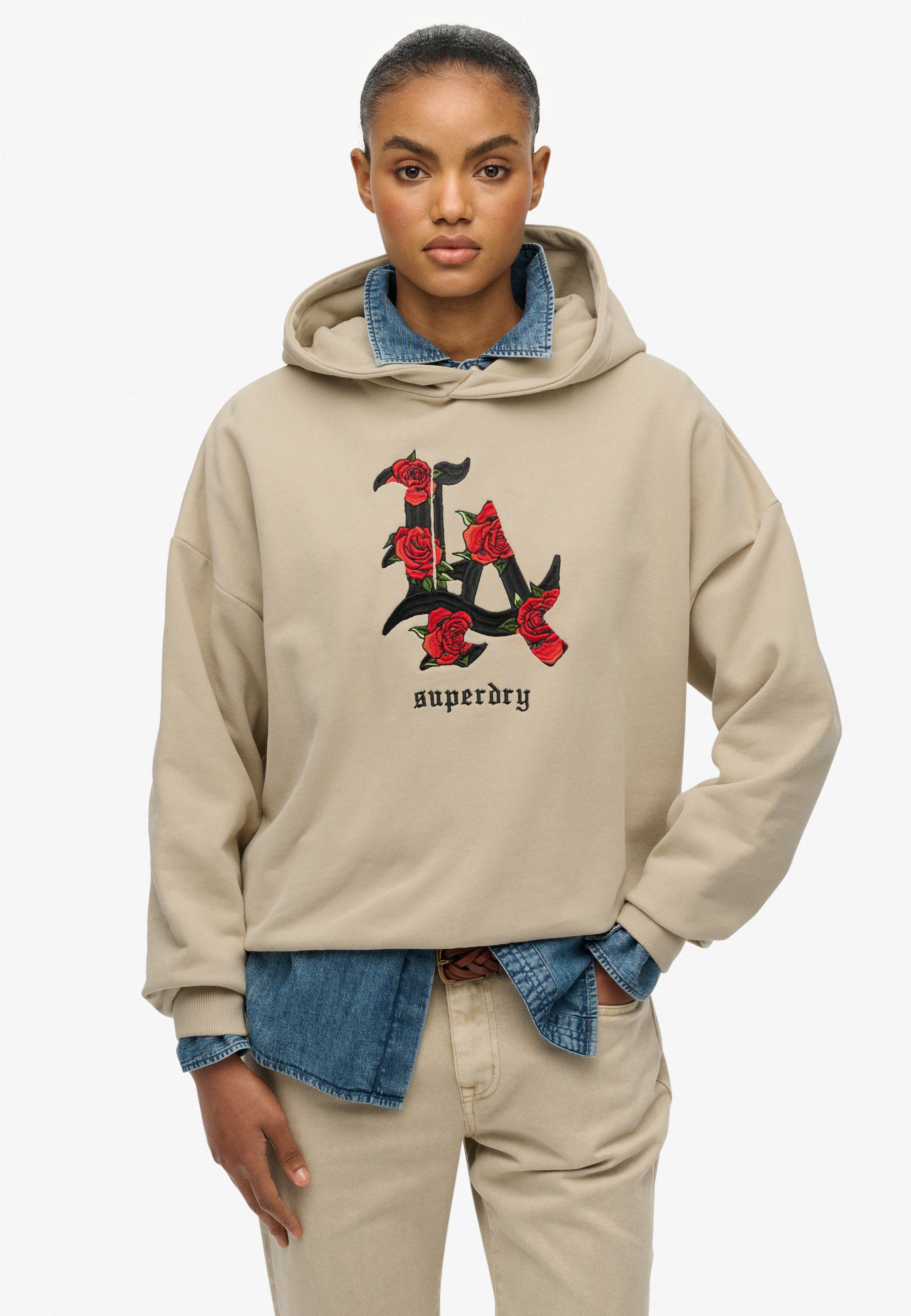 Night Garden Relaxed Hoodie