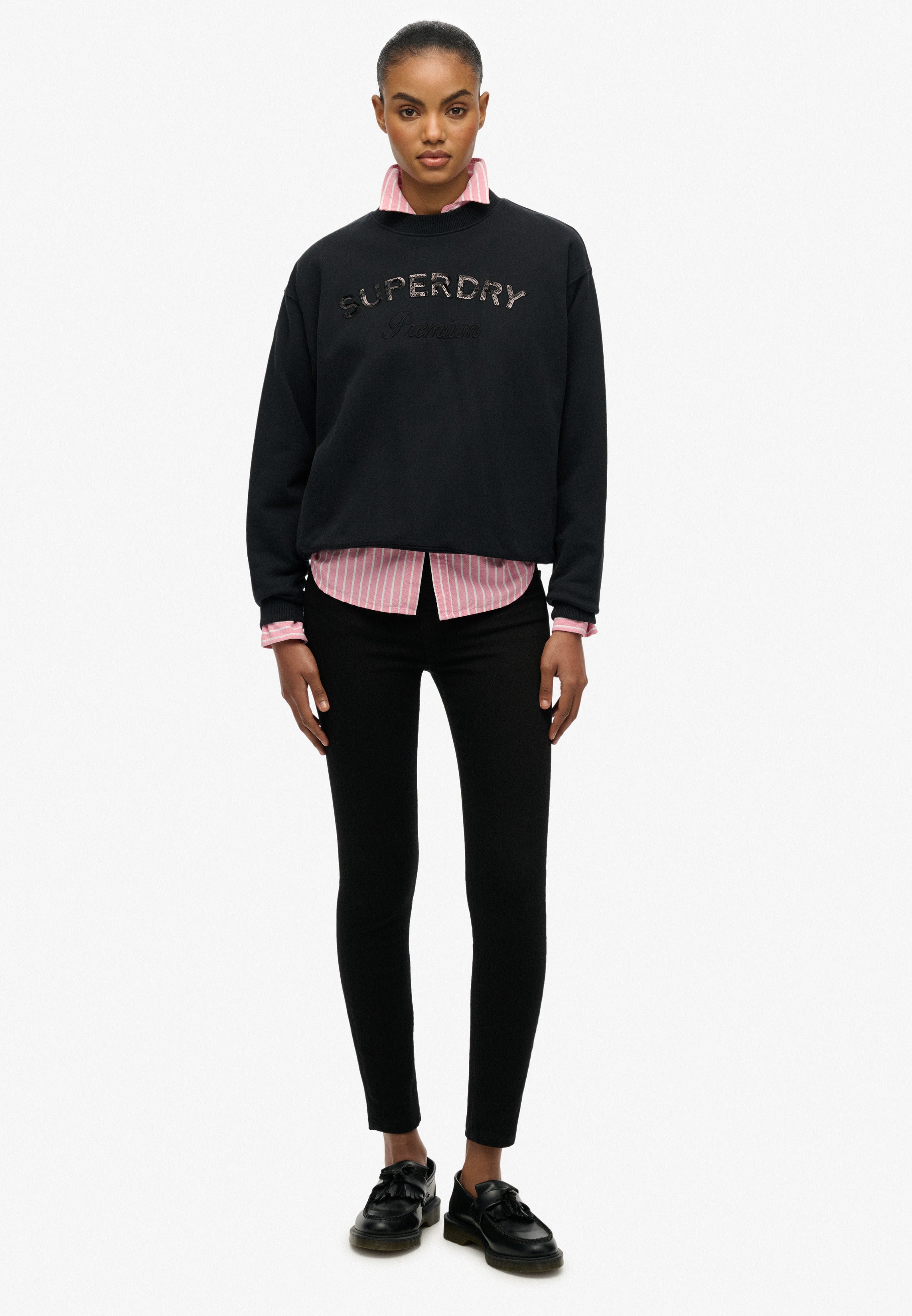 Premium Design Loose Crew Sweatshirt