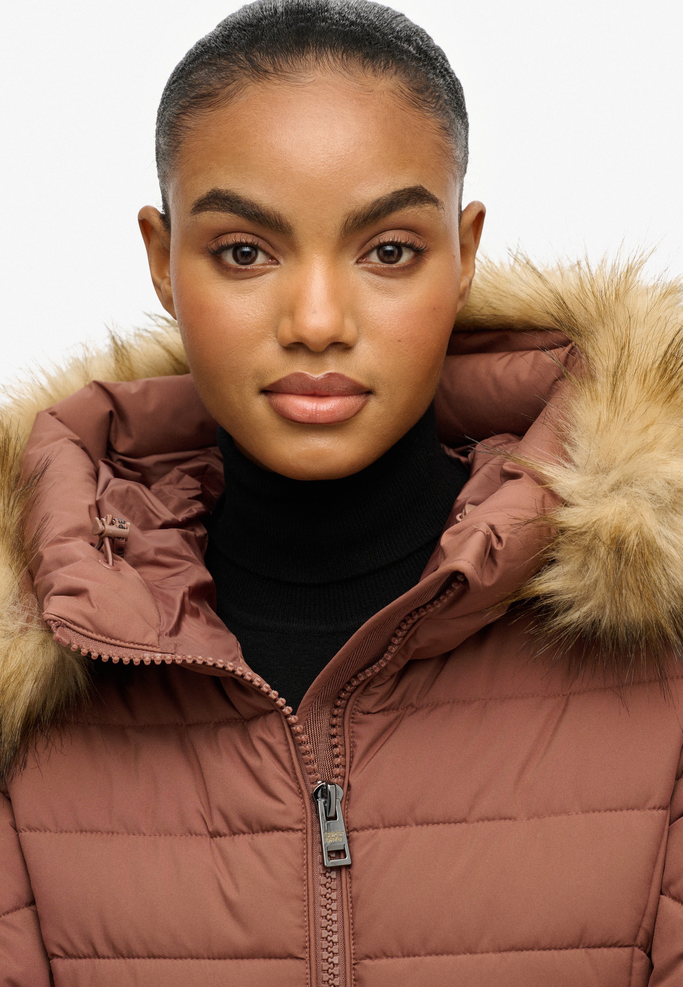 Fuji Faux Fur Hood Mid Length