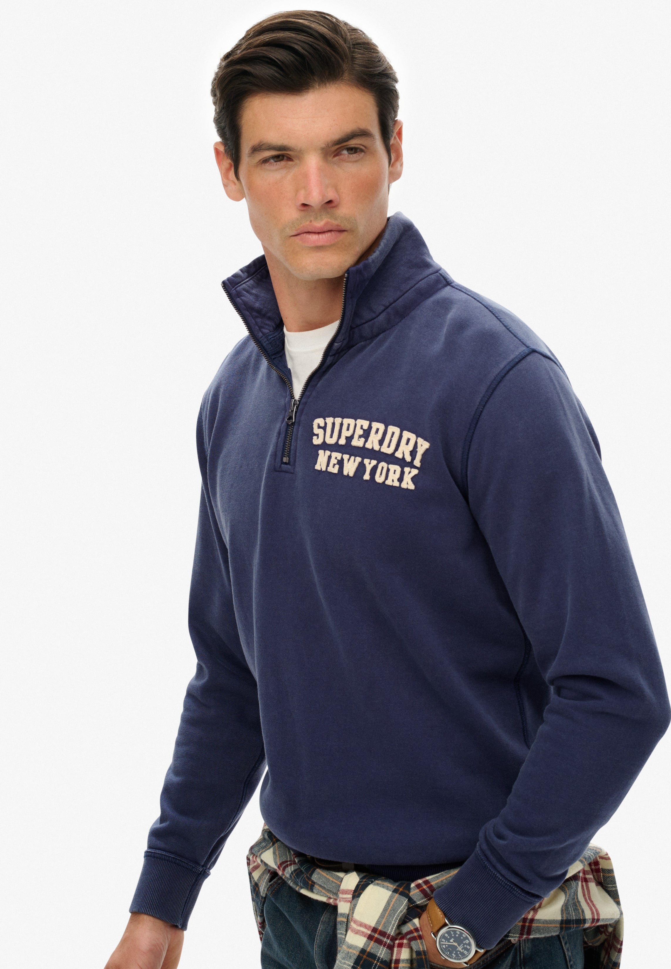 Vintage Athletic Zip Half-Zip Jumper
