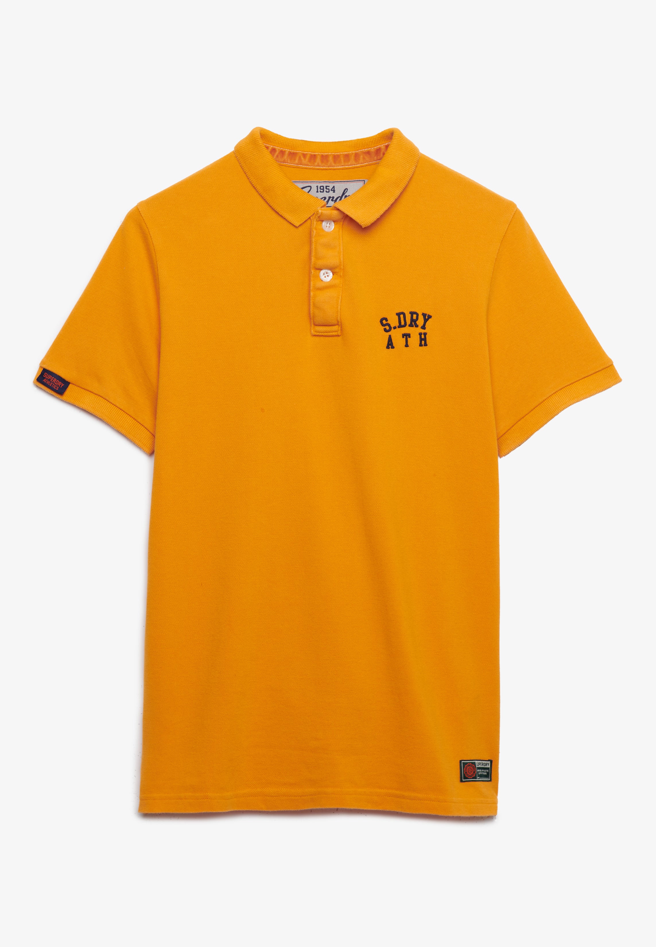 Vintage Athletic Embroidered Polo Shirt