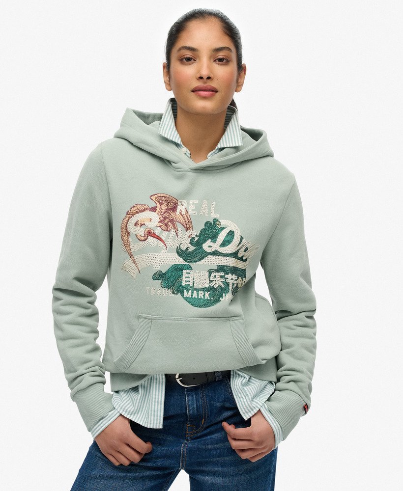 Tokyo Vintage Logo Relaxed Hoodie