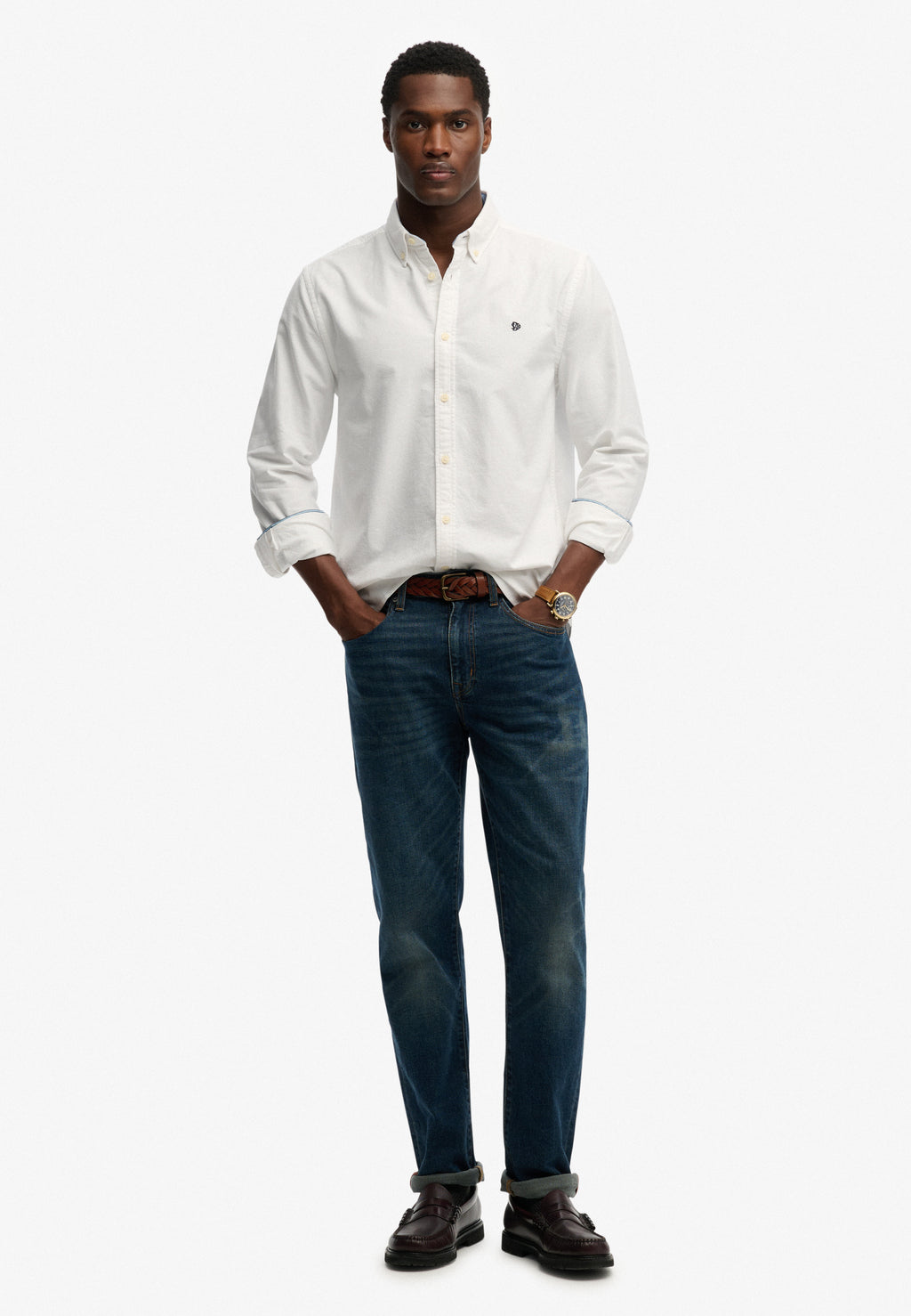 قميص أكسفورد PREPPY بأكمام طويلة
