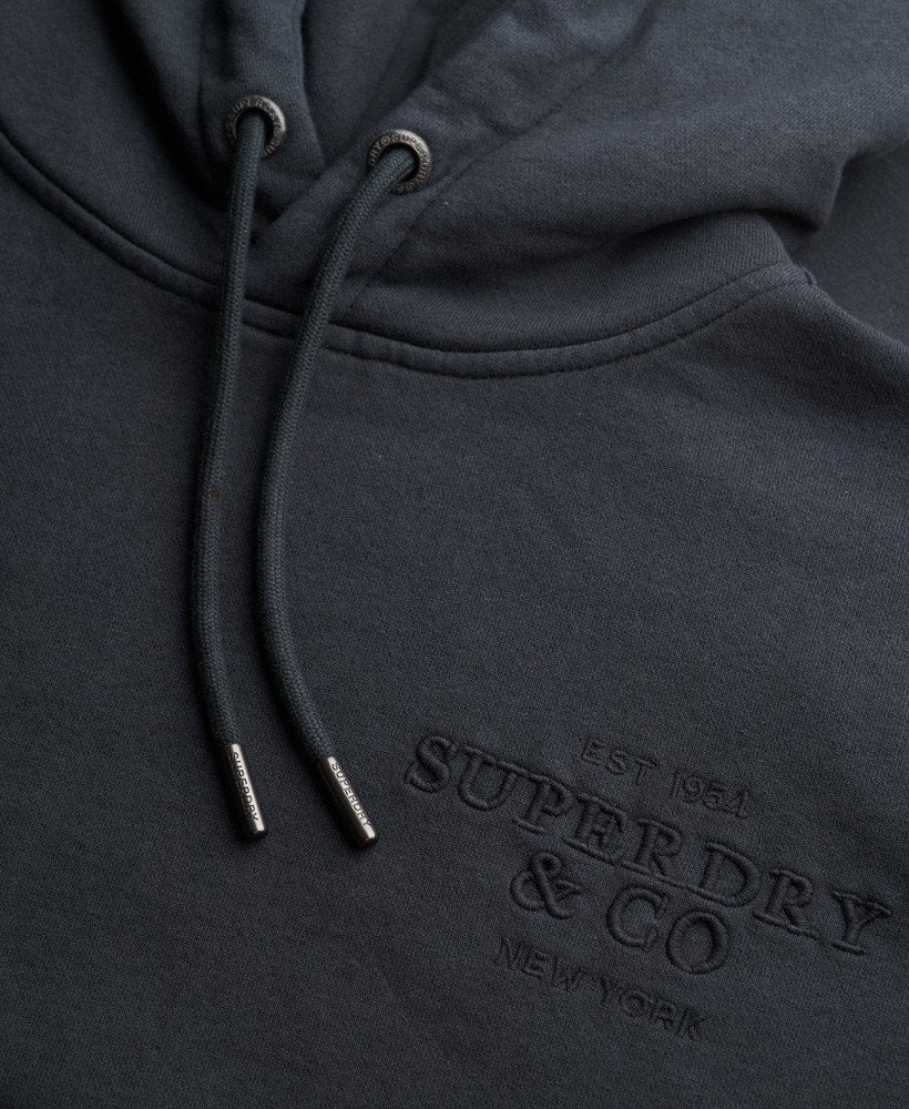 Luxe Casual Embroidered Relaxed Hoodie
