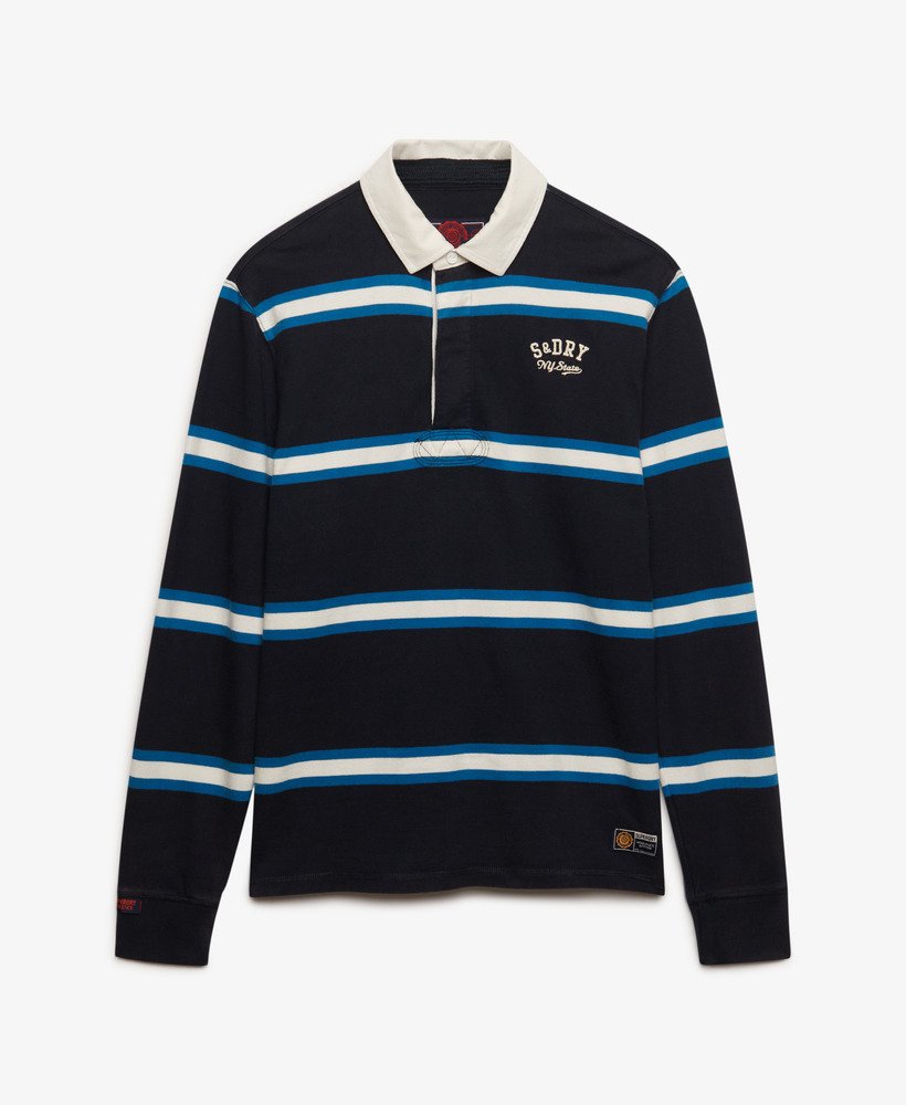 Vintage Athletic Stripe Rugby Top
