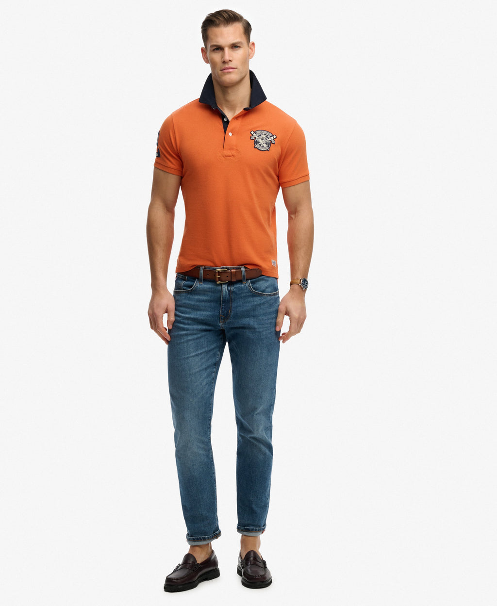 Vintage Pique Rugby Polo Shirt