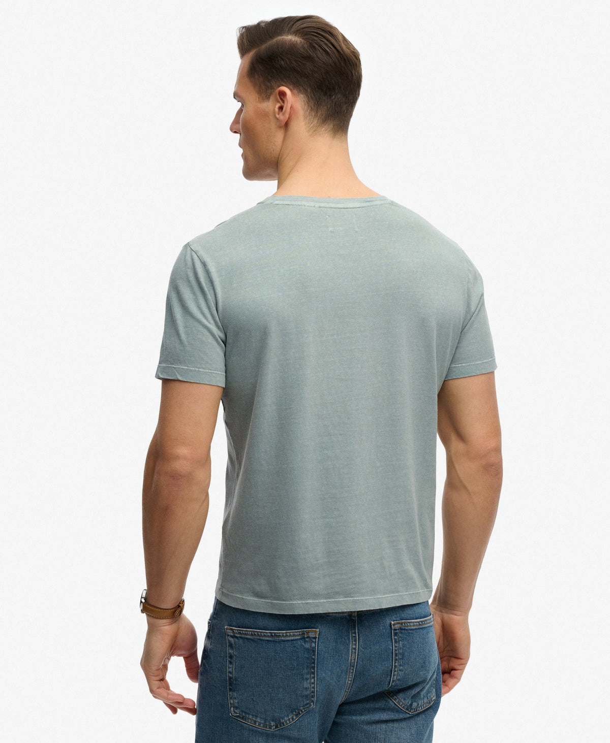 Classic Cotton Linen V-Neckline T-Shirt