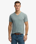 Classic Cotton Linen V-Neckline T-Shirt