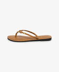 Faux Leather Braided Flip Flops