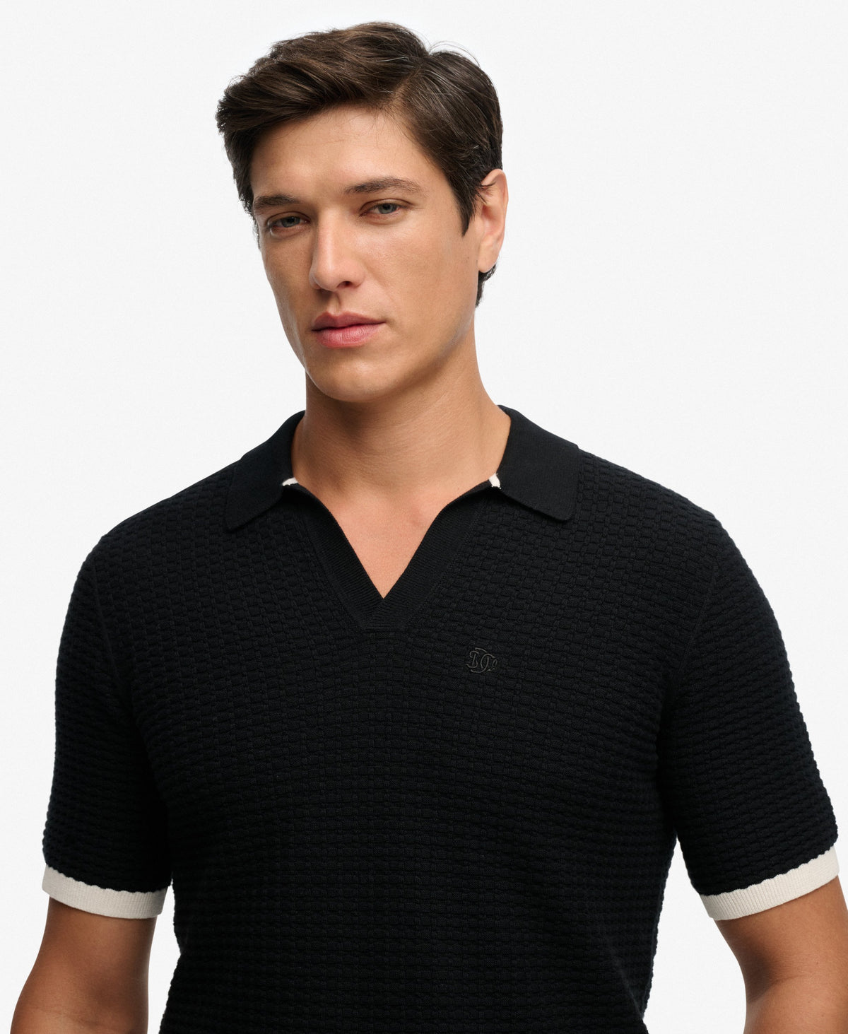 Johnny Collar Knitted Polo