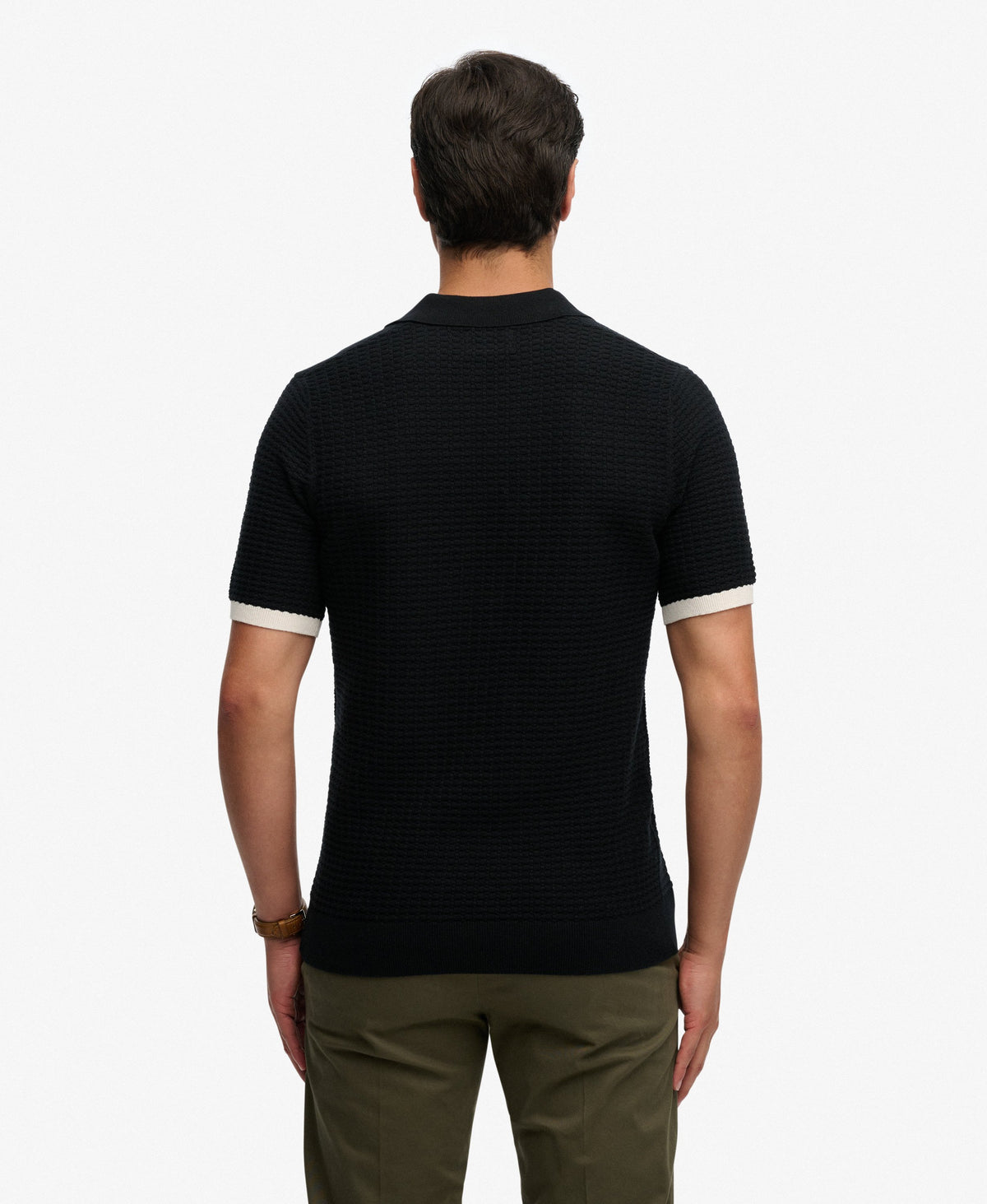 Johnny Collar Knitted Polo