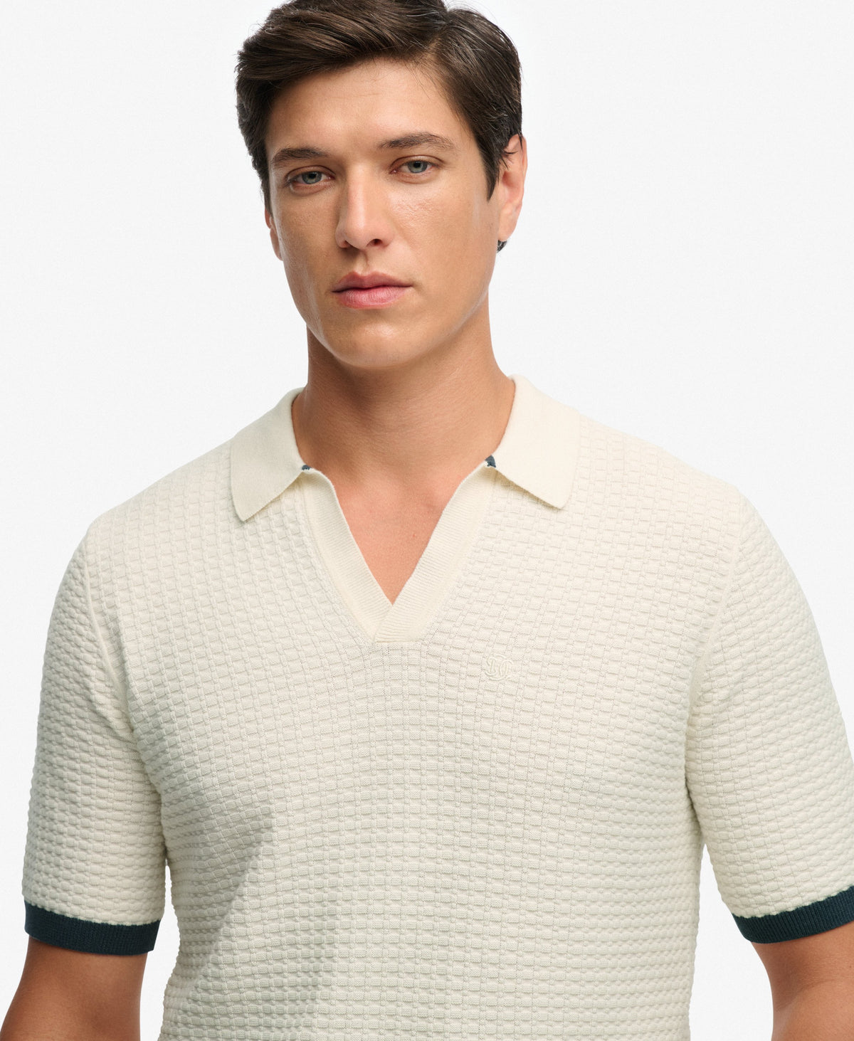 Johnny Collar Knitted Polo