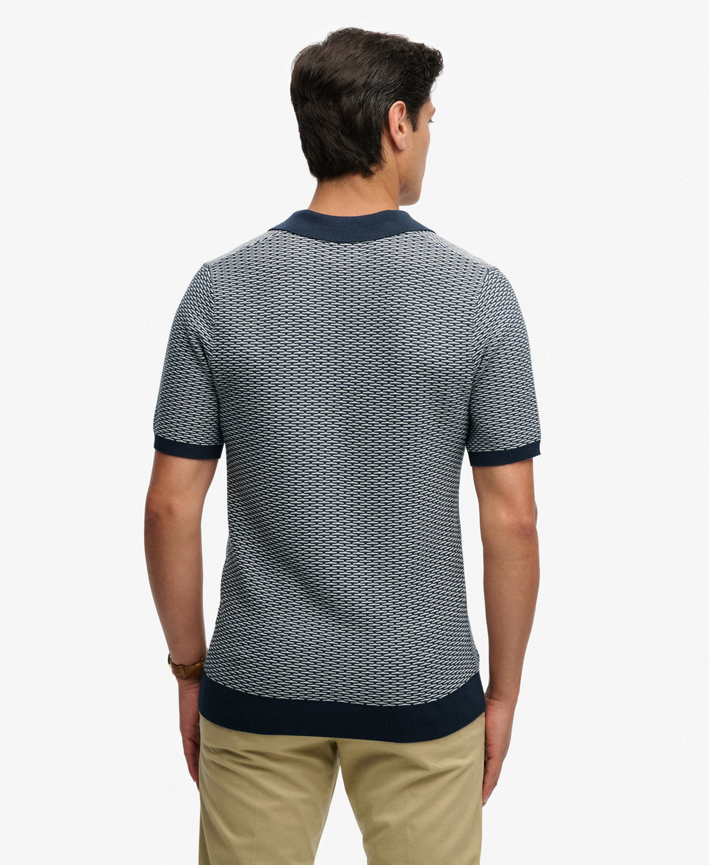 Johnny Collar Knitted Polo