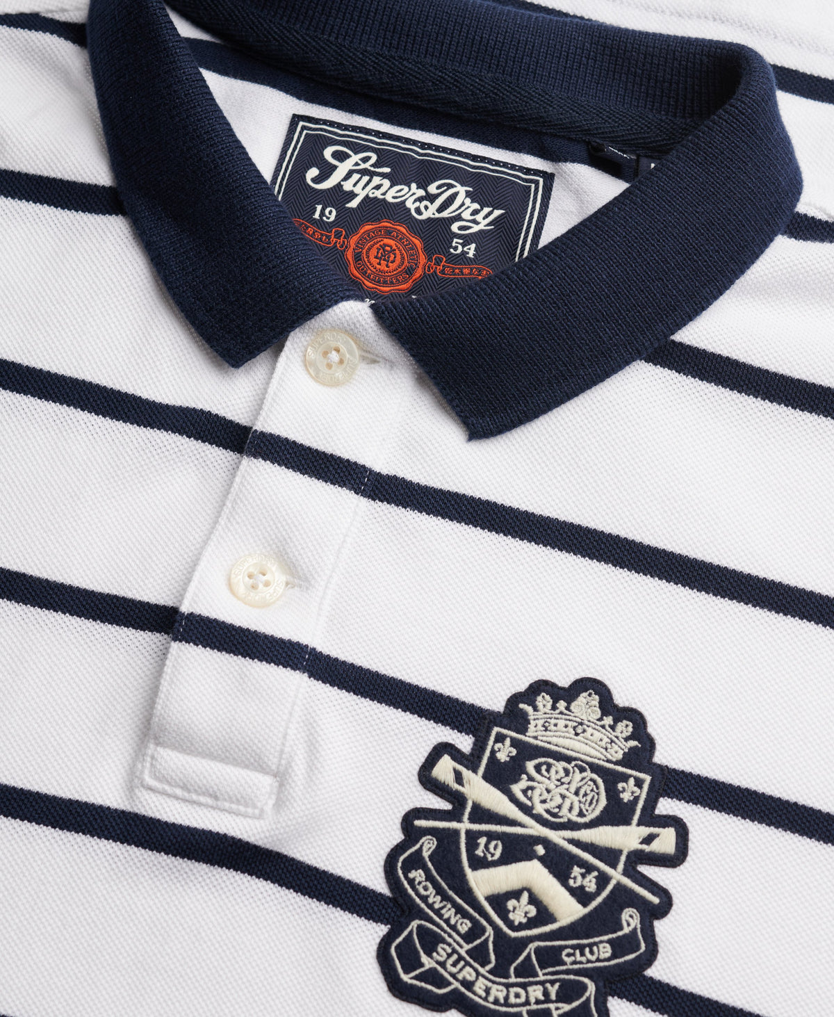 Crest Stripe Polo Shirt