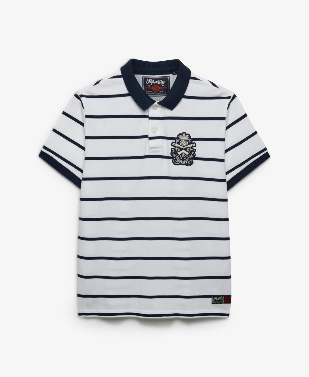 Crest Stripe Polo Shirt