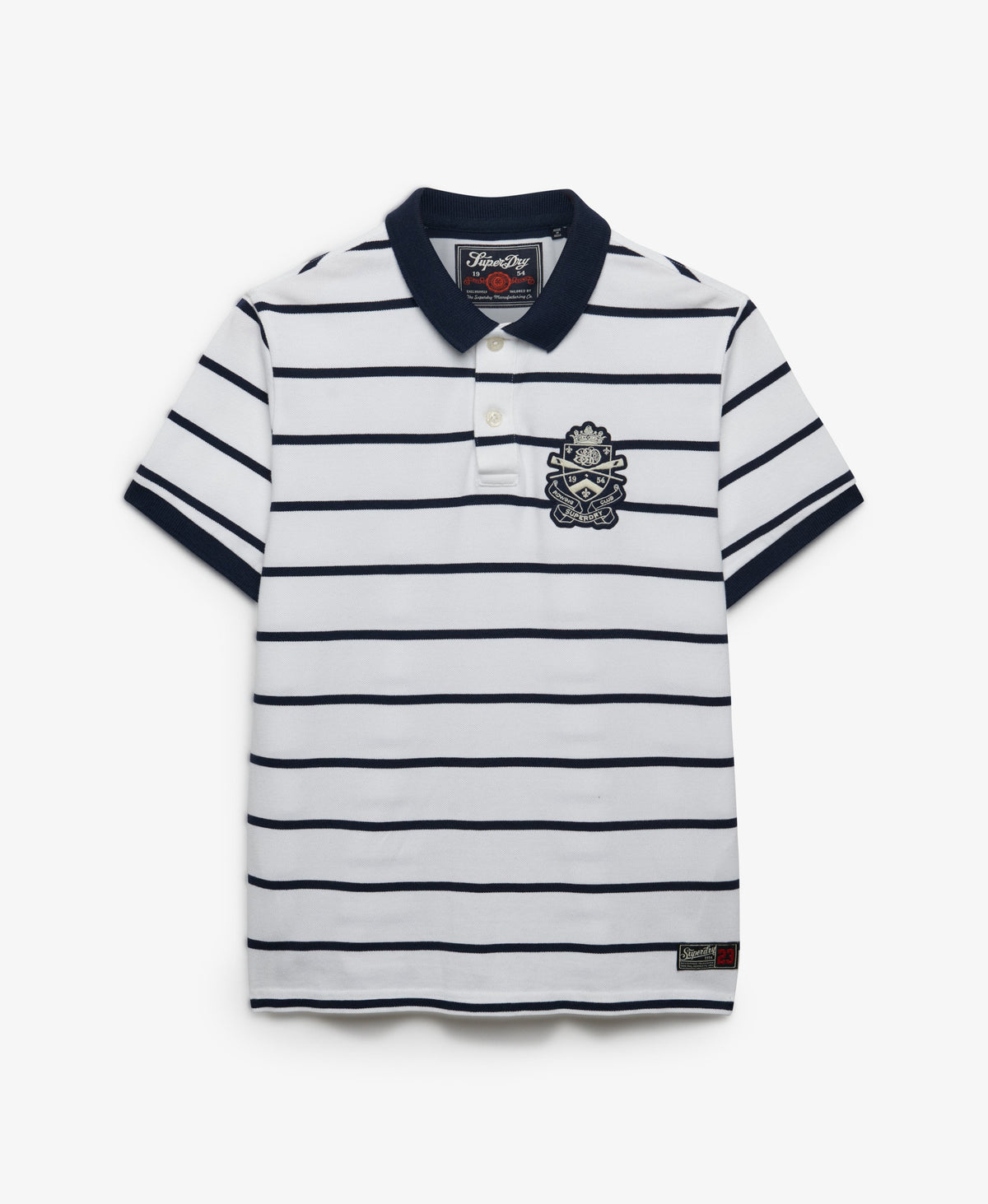 Crest Stripe Polo Shirt