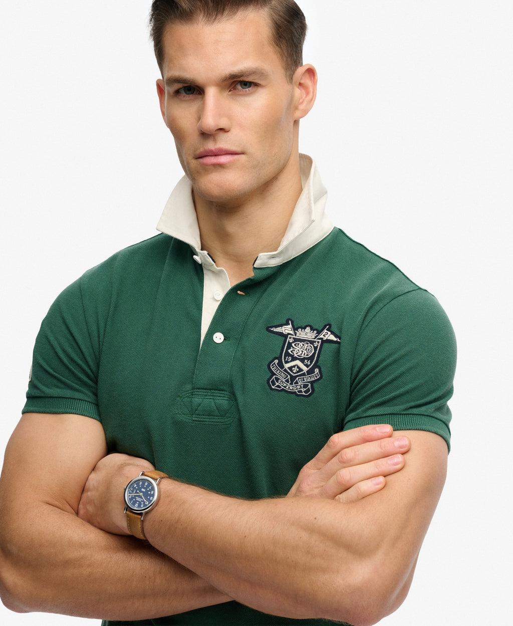 Vintage Pique Rugby Polo Shirt