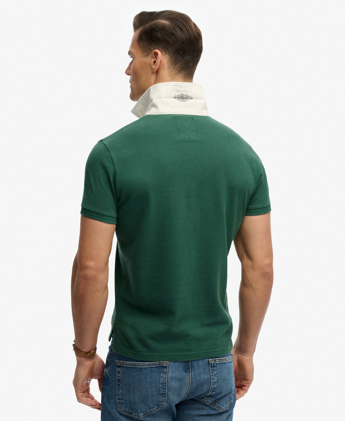 Vintage Pique Rugby Polo Shirt
