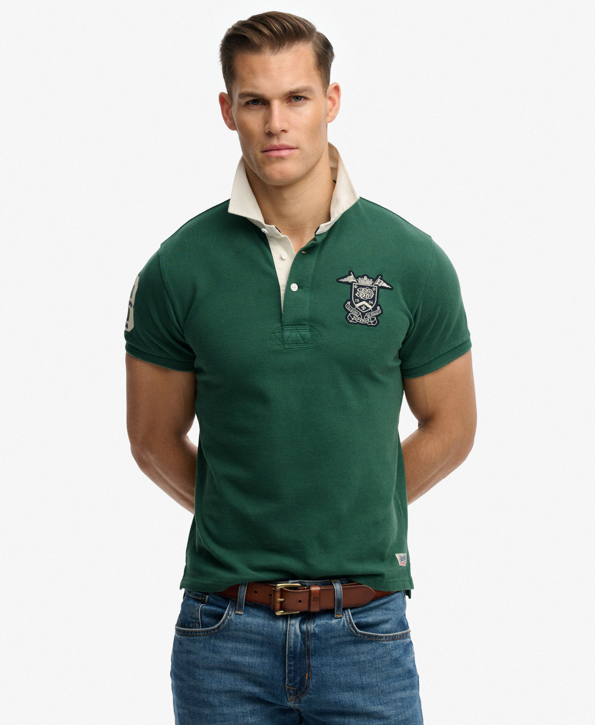 Vintage Pique Rugby Polo Shirt