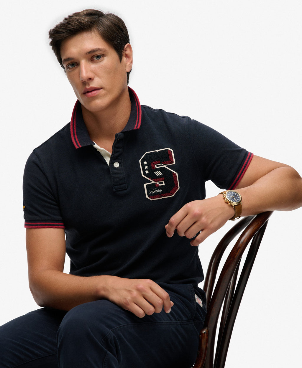 VINTAGE ATHLETIC PATCH POLO