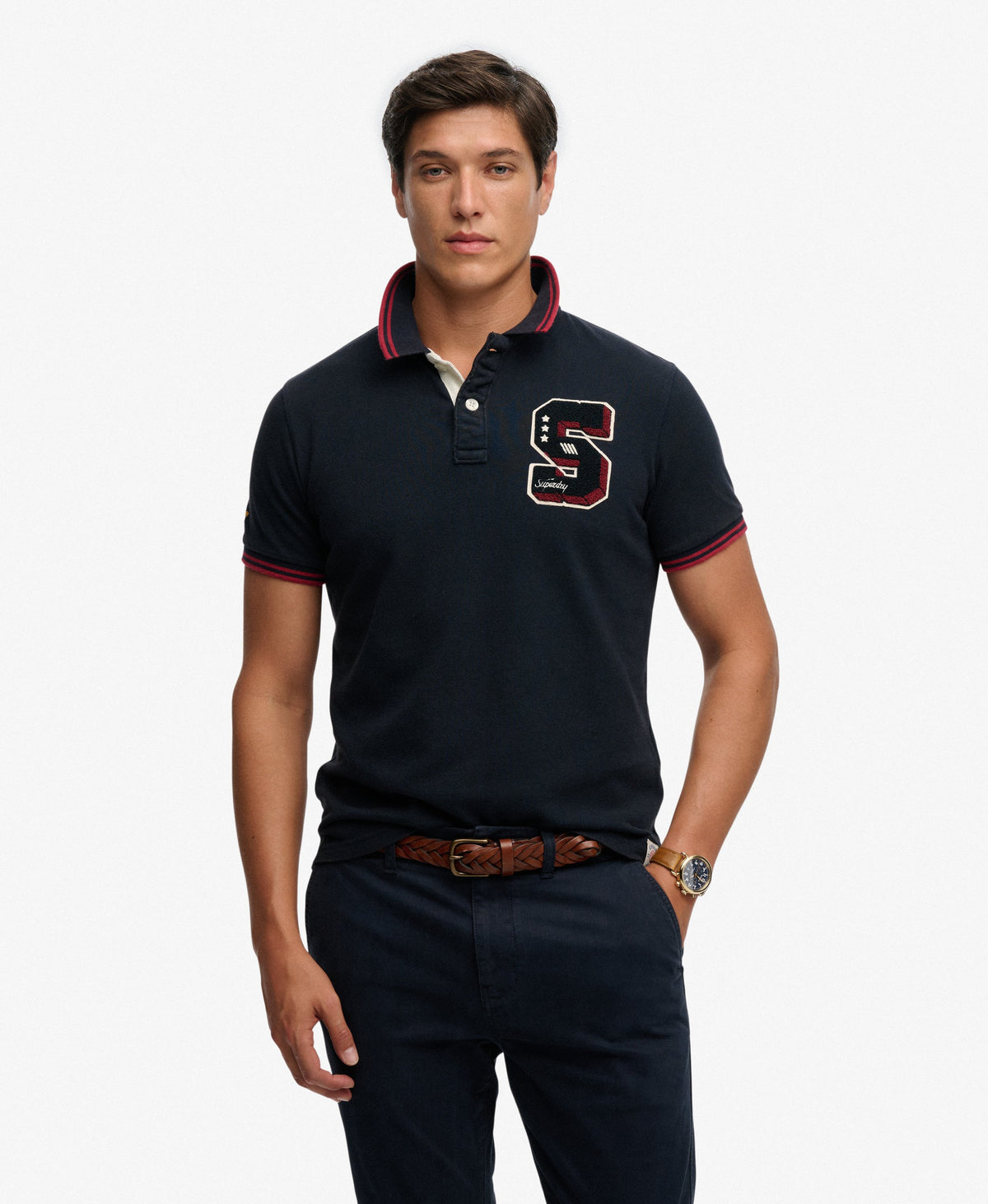 VINTAGE ATHLETIC PATCH POLO