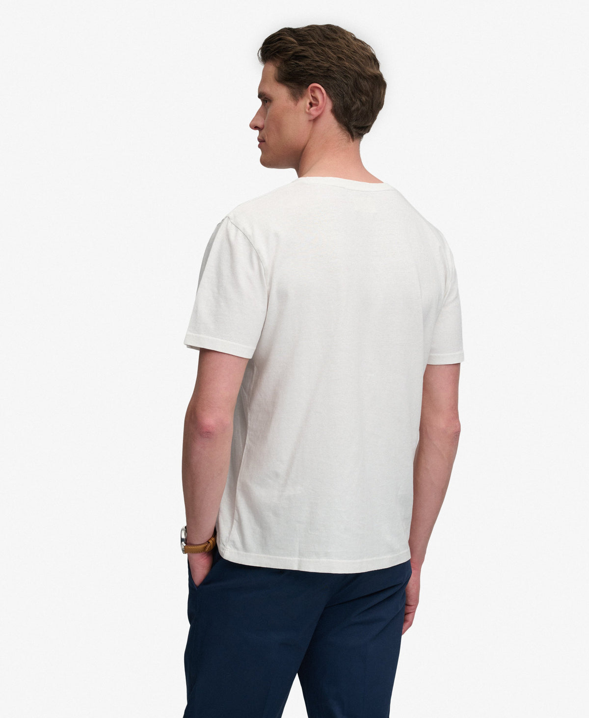 Classic Cotton Linen V-Neckline T-Shirt