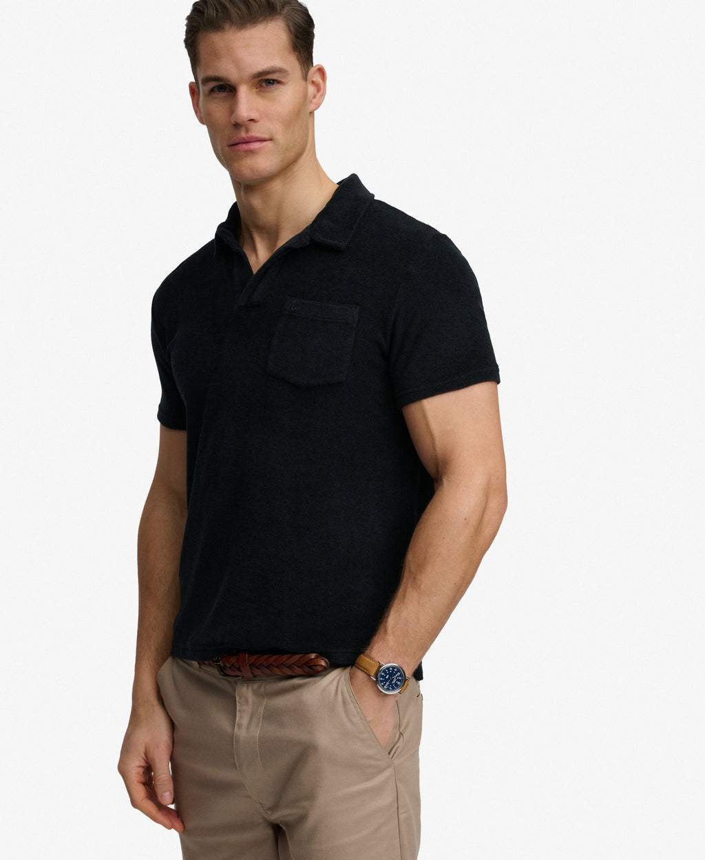 Towelling Polo Shirt