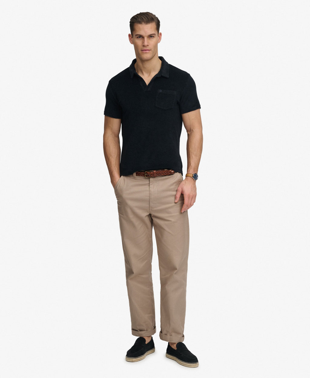 Towelling Polo Shirt