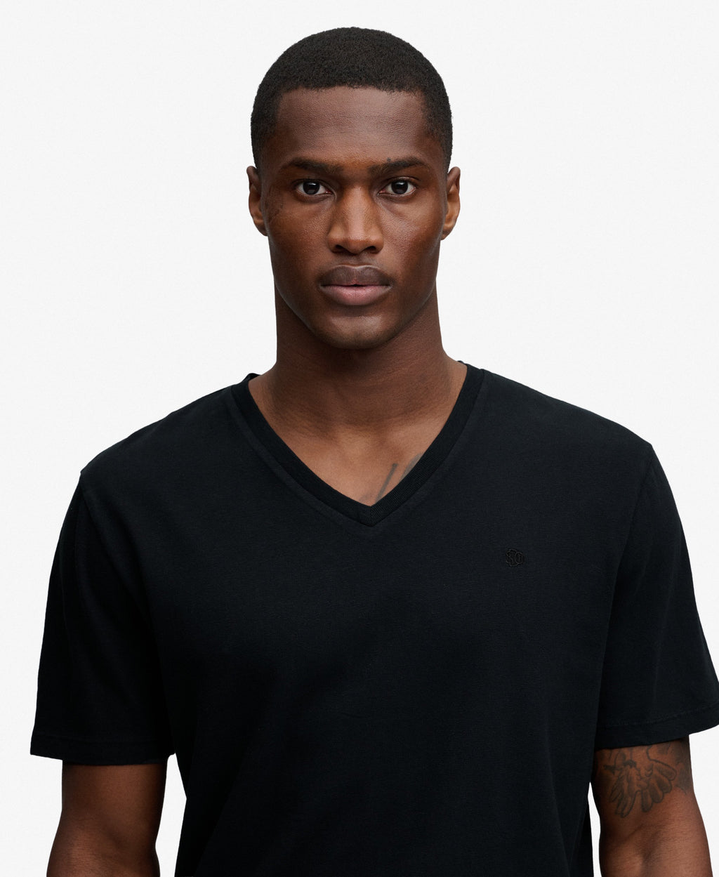 Classic Cotton Linen V-Neckline T-Shirt