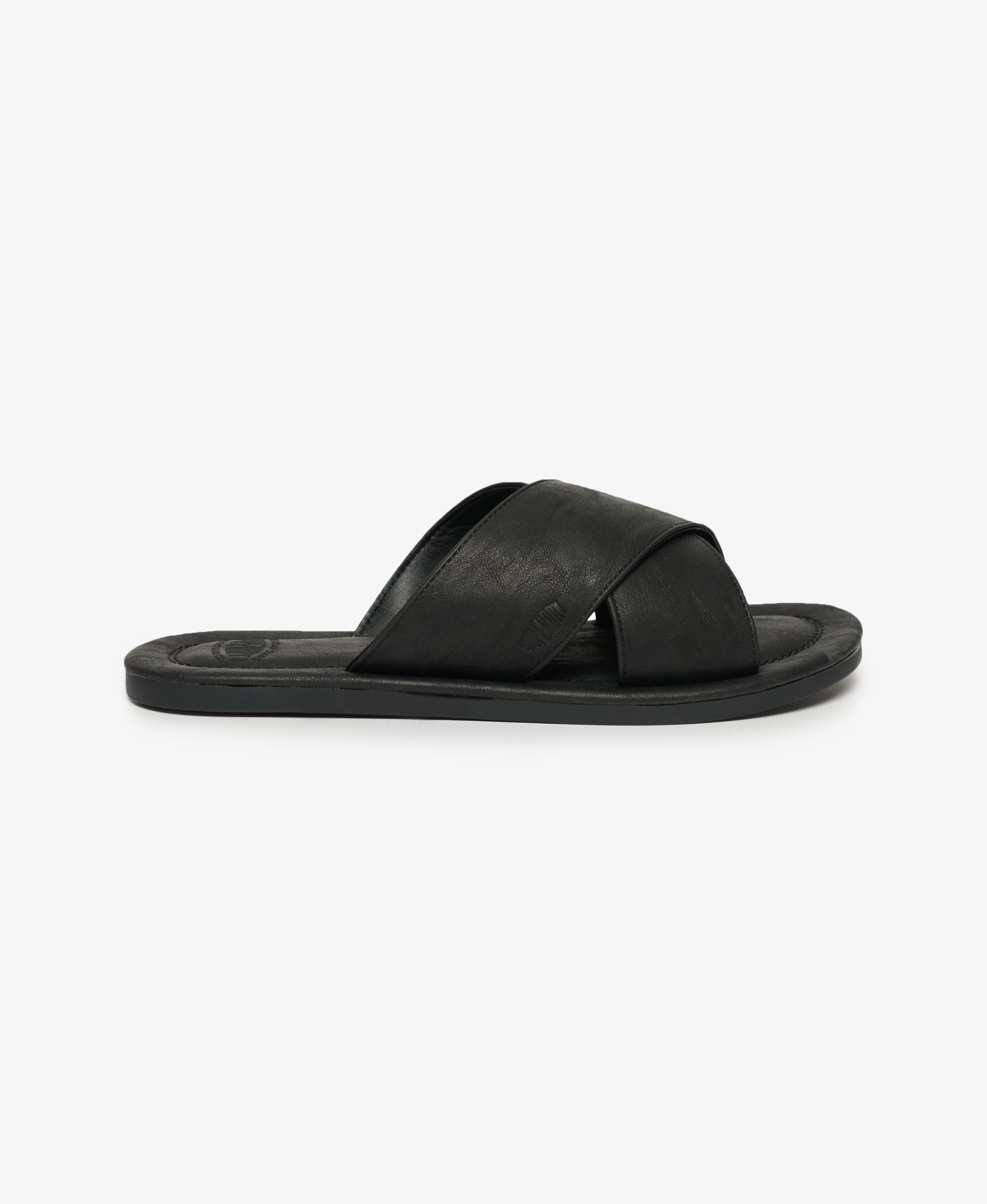 Vintage Cross Strap Slides