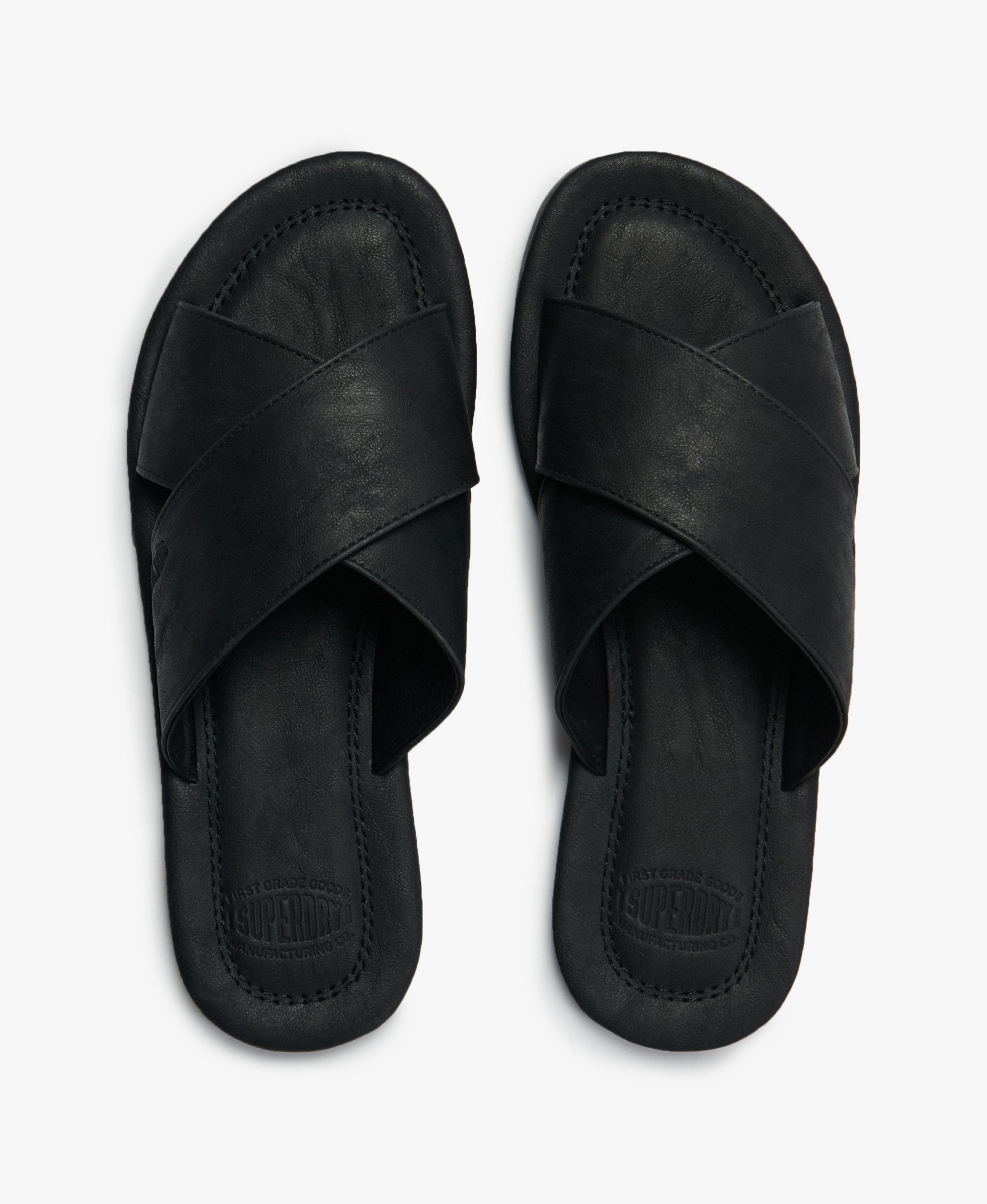Vintage Cross Strap Slides