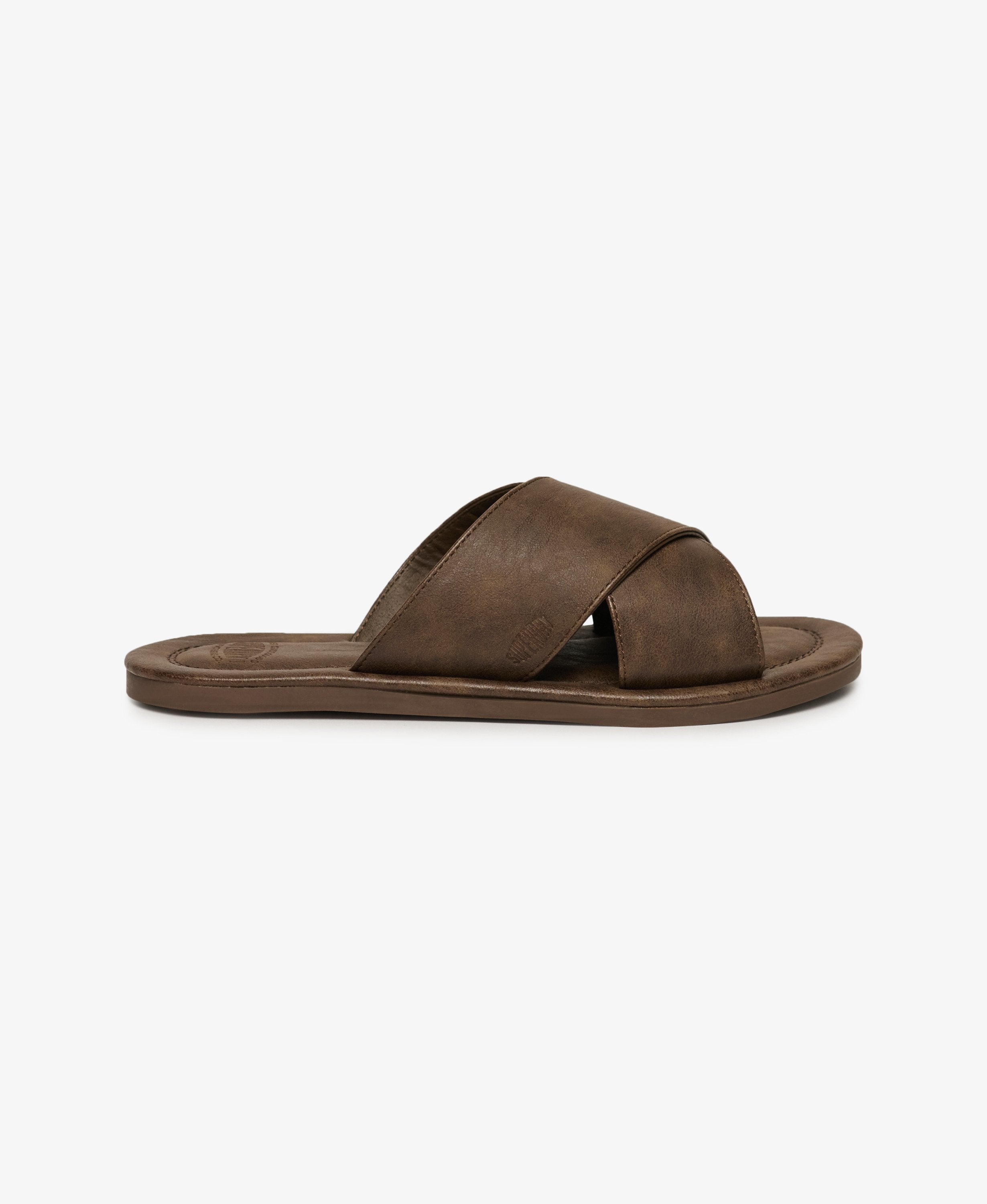 Vintage Cross Strap Slides