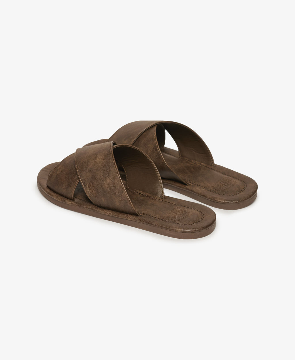 Vintage Cross Strap Slides