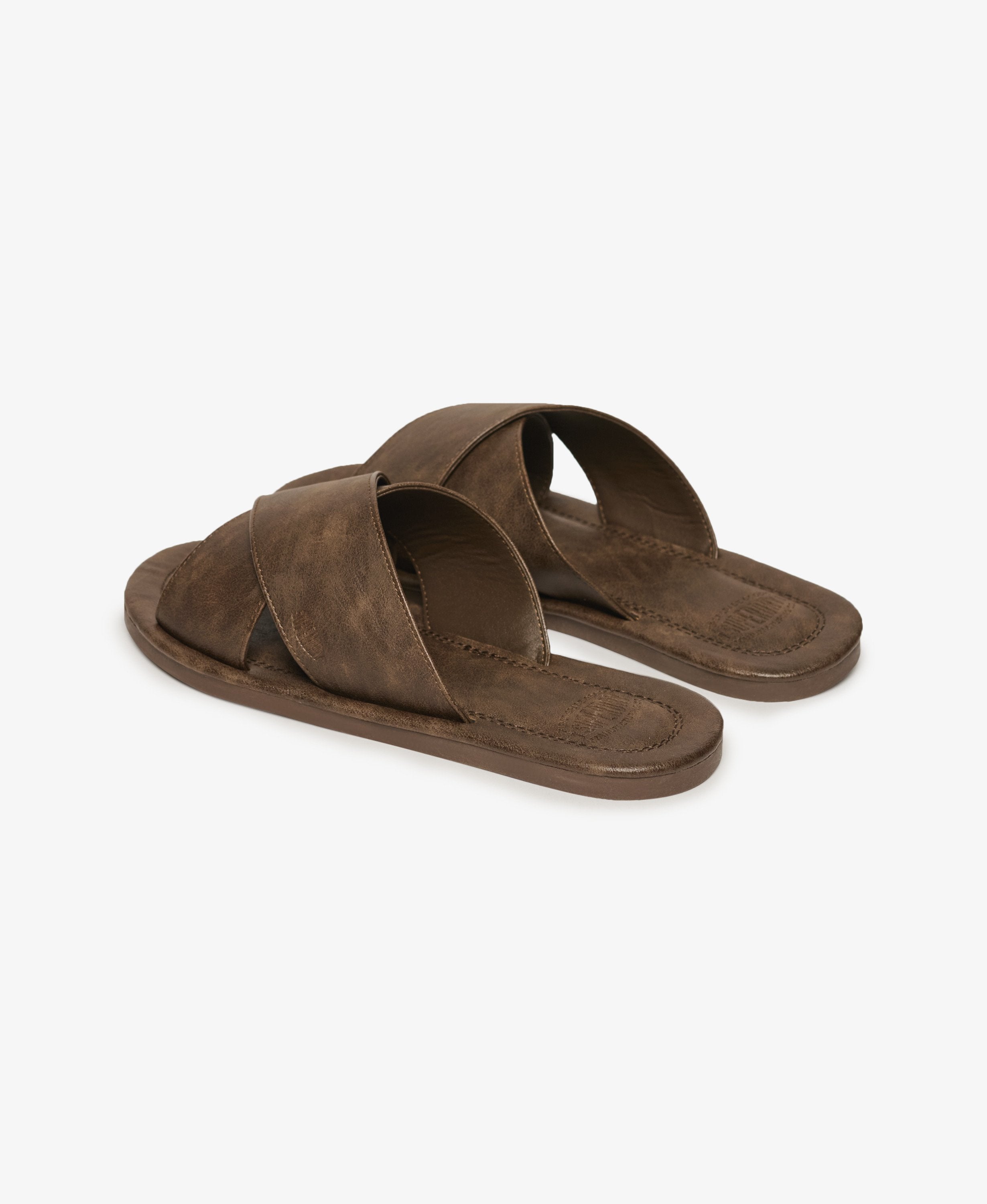 Vintage Cross Strap Slides
