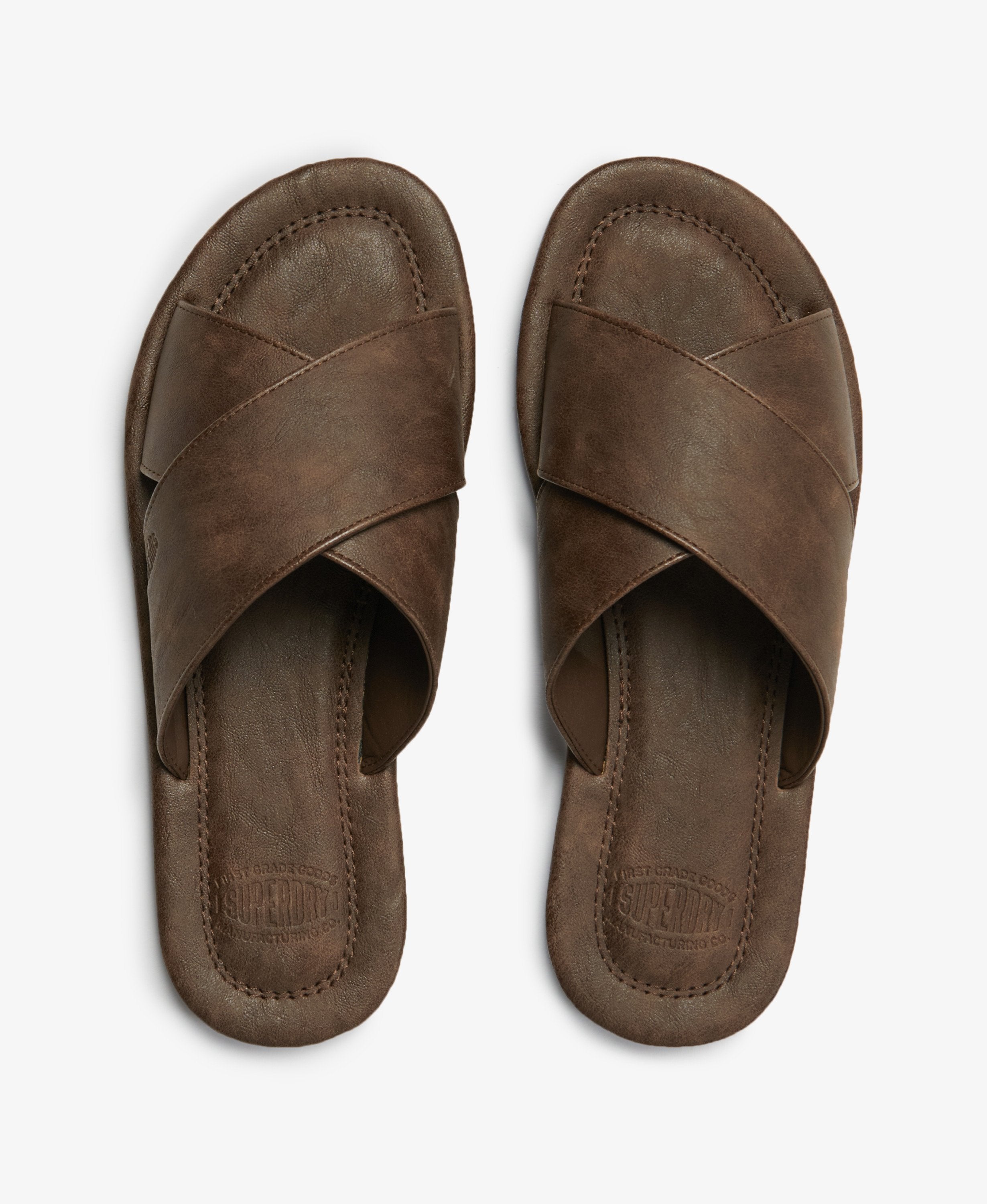 Vintage Cross Strap Slides