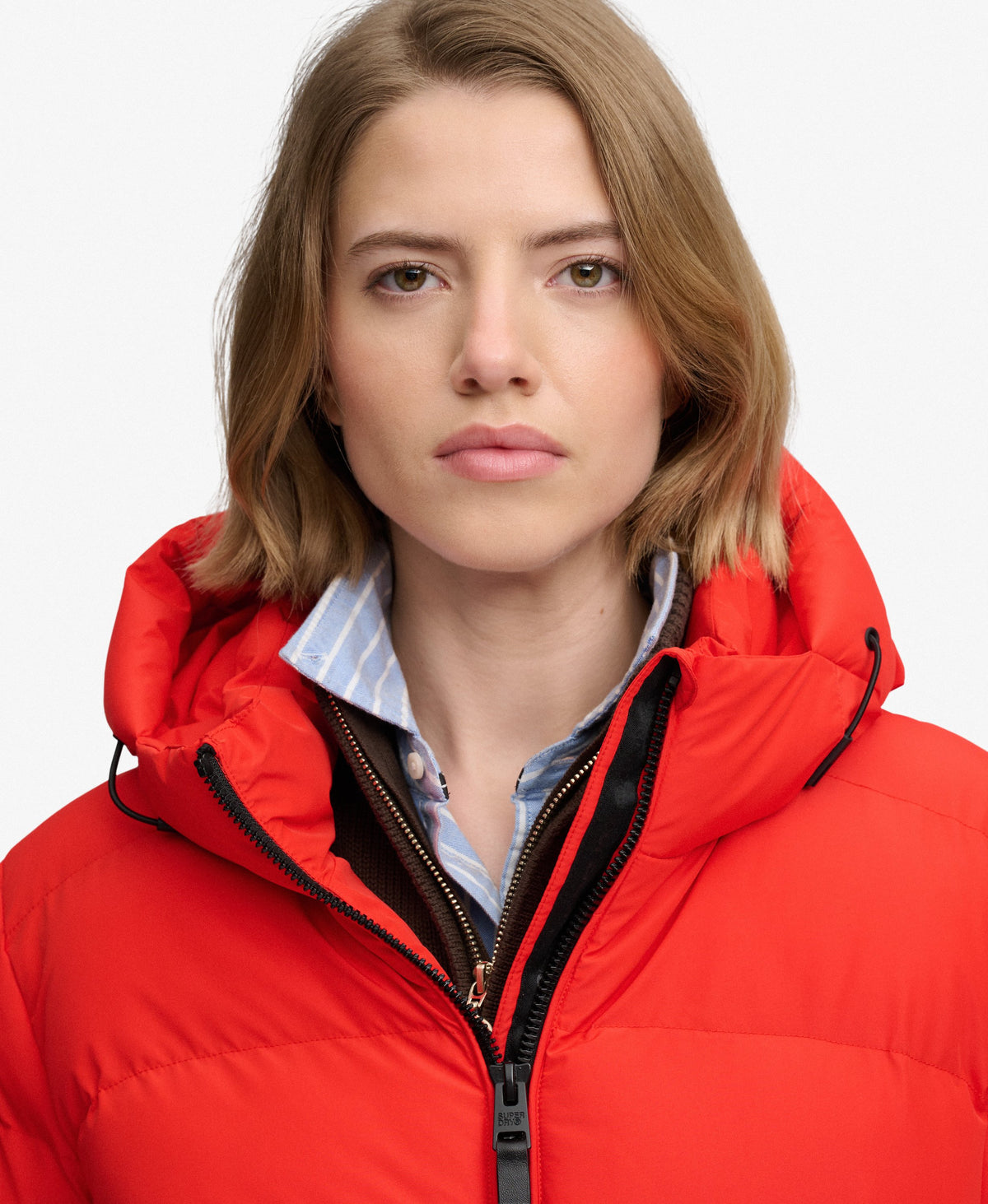 Hooded Sports Puffer Jacket