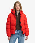 Hooded Sports Puffer Jacket