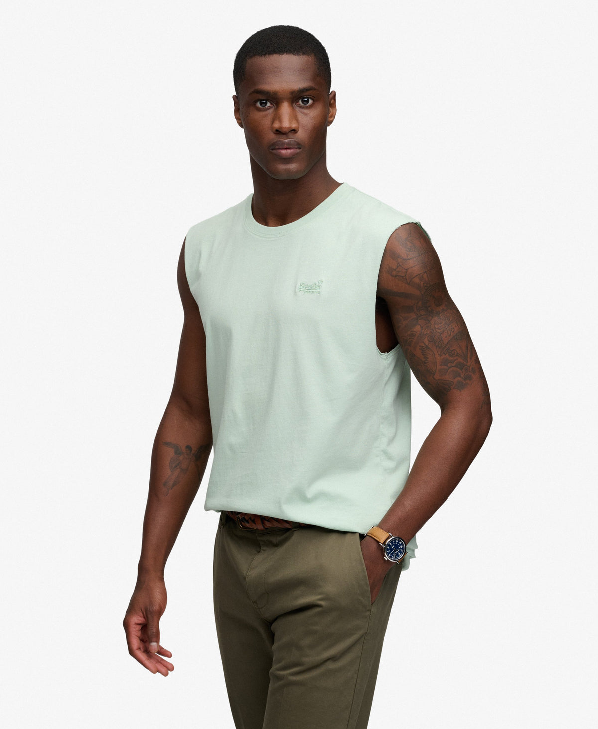 Organic Cotton Essential Logo Tank Top