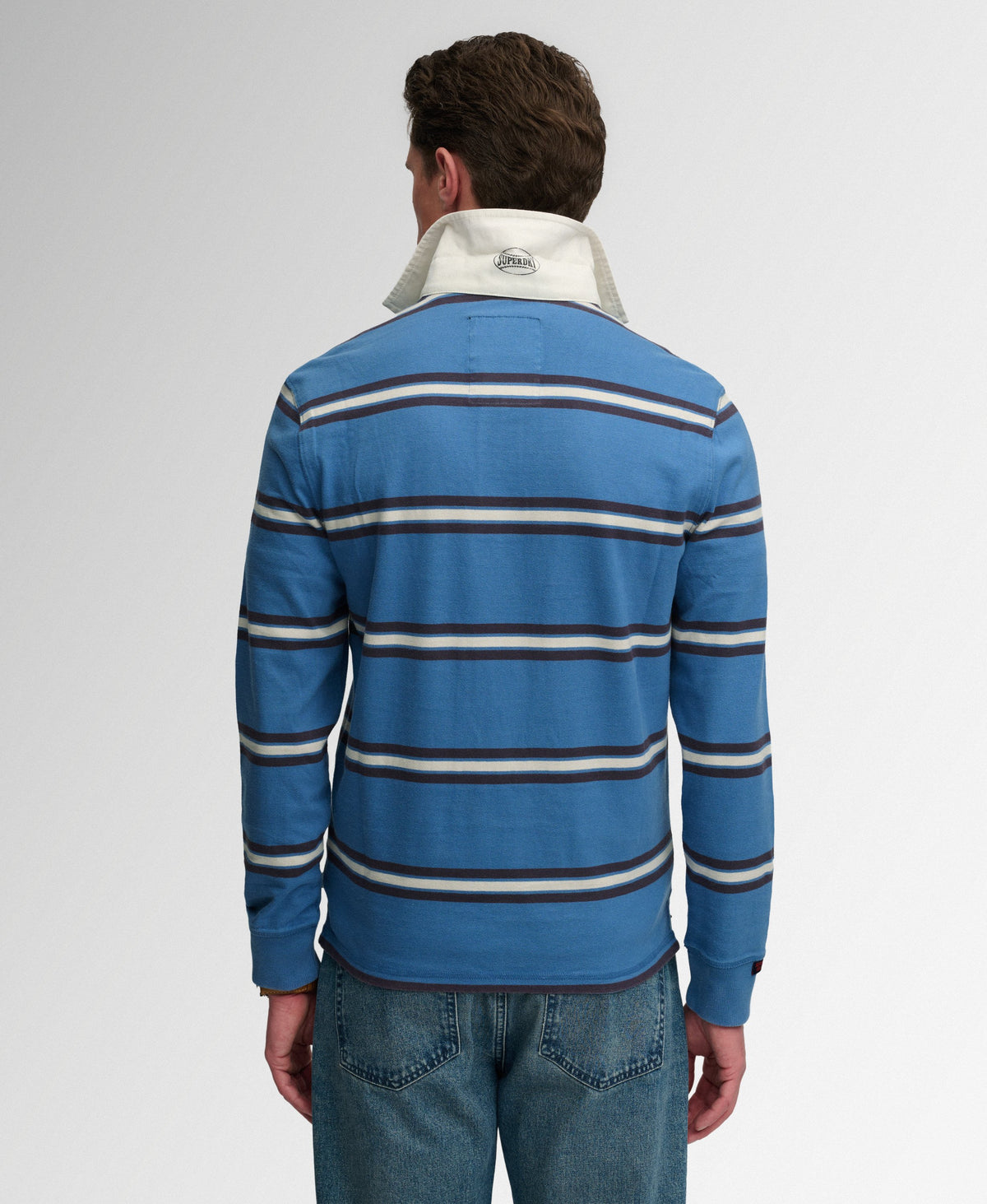 Vintage Athletic Stripe Rugby Top